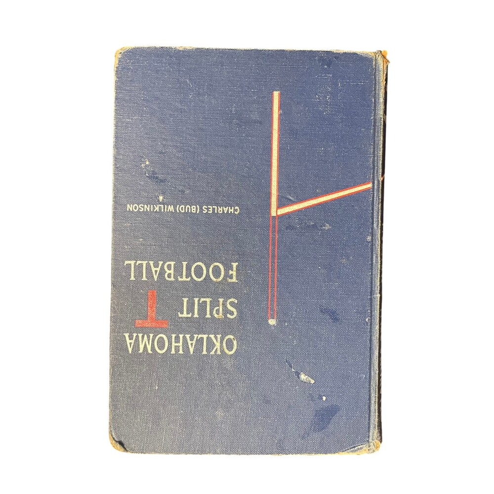 Vintage Oklahoma Split T Football Bud Wilkinson 1957 Hardcover Coaching Playbook